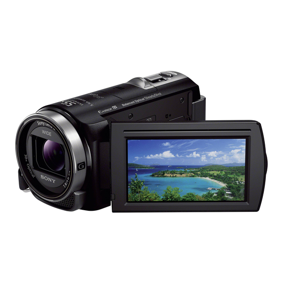 Sony Handycam HDR-PJ420VE Instruction & Operation Manual