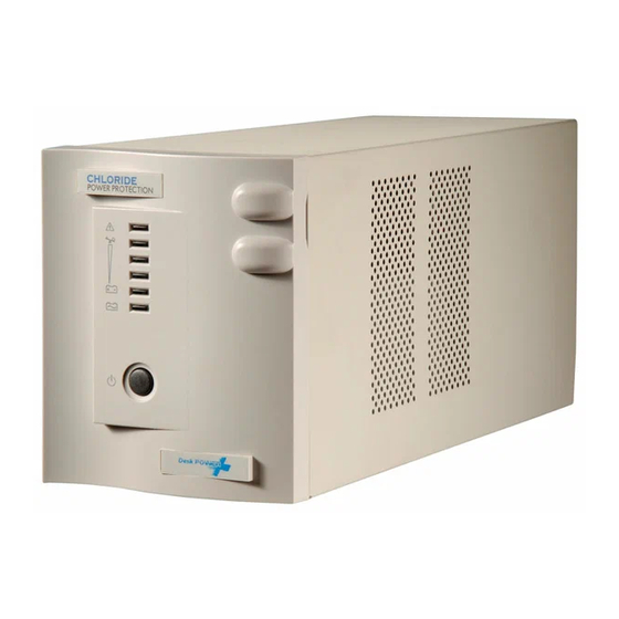 Chloride Desk Power Plus 1000 Manuals