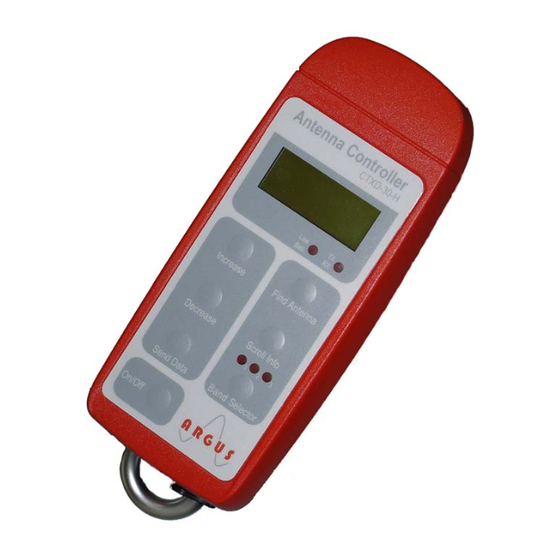 Argus CTXD-30-H Instuction Manual