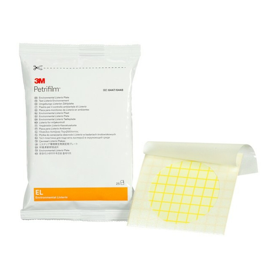 3M Petrifilm 6447 Product Instructions