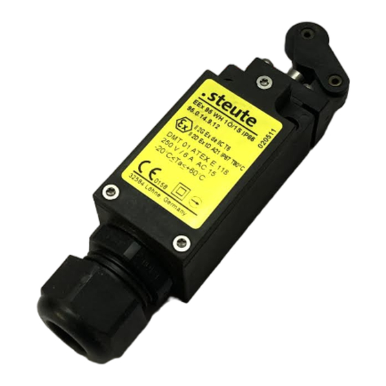 steute Ex 95 Mounting And Wiring Instructions