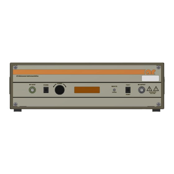 AR 50U1000 RF Power Amplifier Manuals