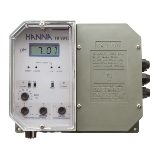 Hanna Instruments HI9910 Instruction Manual