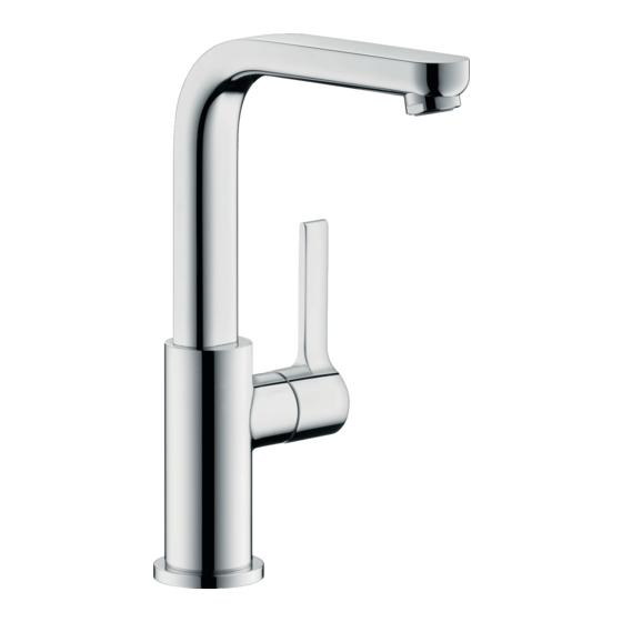 Hans Grohe Metris S 31159000 Instructions For Use/Assembly Instructions