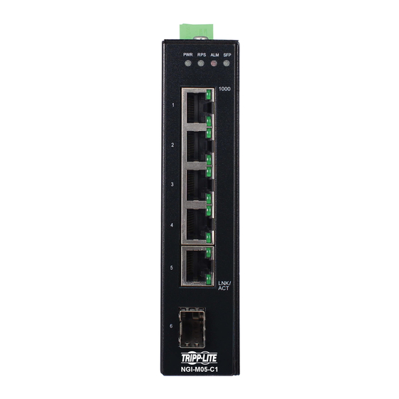 Tripp Lite NGI-M05-C1 Ethernet Switch Manuals