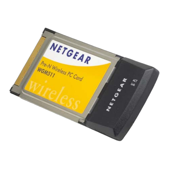 NETGEAR WGM511 User Manual