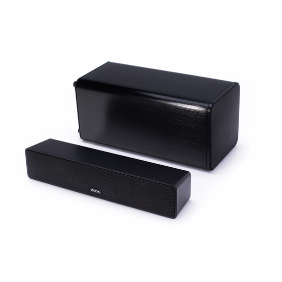 Zvox Audio AccuVoice AV110 Setup & Operation