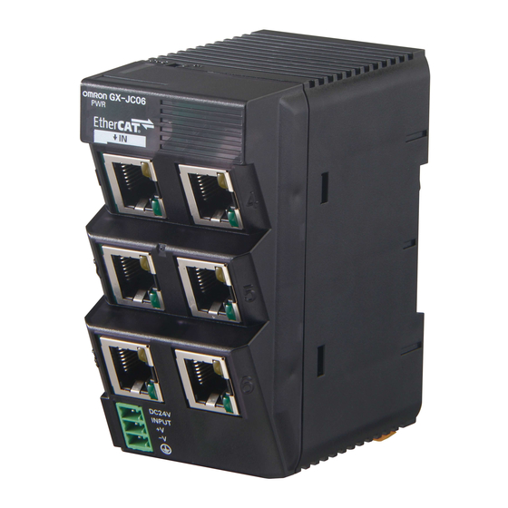 Omron GX-JC06 Instruction Manual