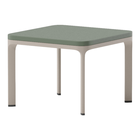 Kettal Park Life Side table 50 x 50 Assembly Instructions