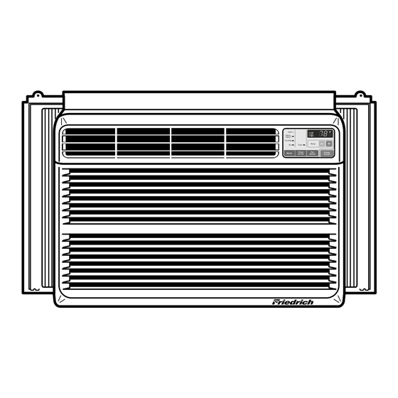 Friedrich ZQ08B10 Service And Parts Manual