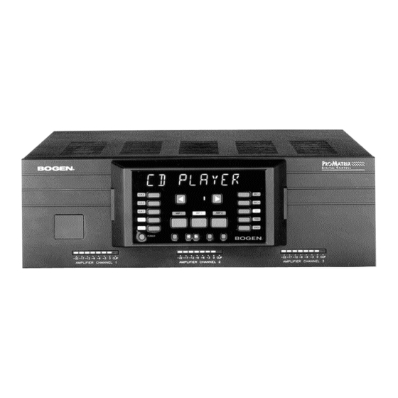 Bogen ProMatrix PM-3180 User Manual
