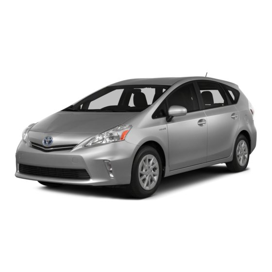 Toyota Prius V 2013 Quick Reference Manual