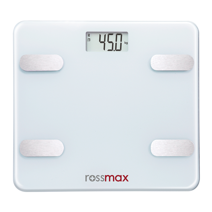 Rossmax WF262 - Bluetooth Body Fat Scale Manual