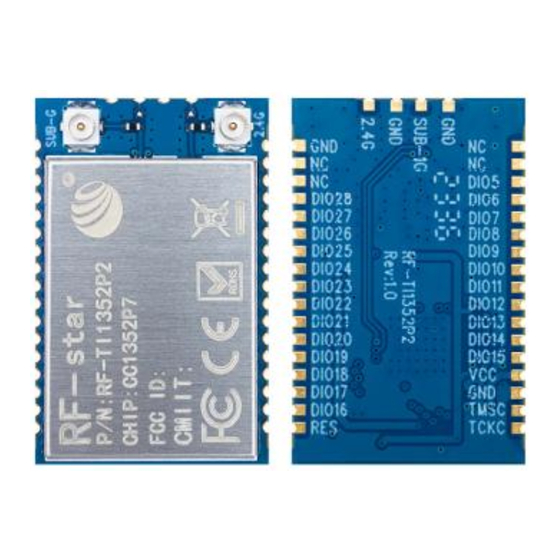 RF-Star RF-TI1352P2 Manual