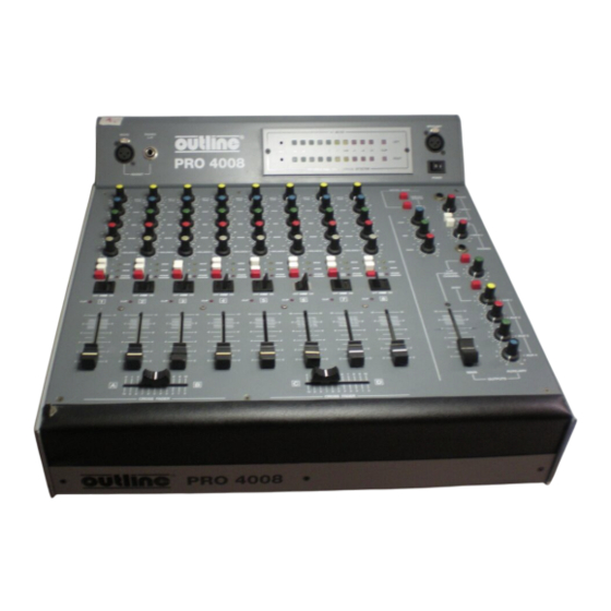 Outline PRO4008 Operating Manual