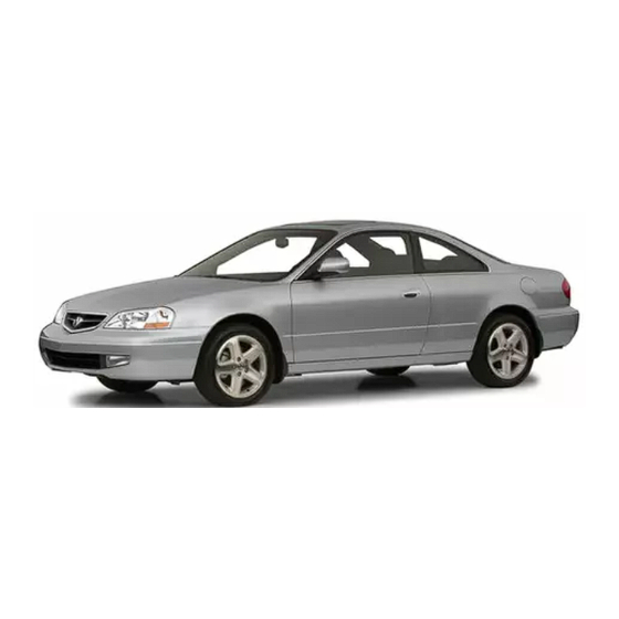 Acura 2001 CL Owner's Manual
