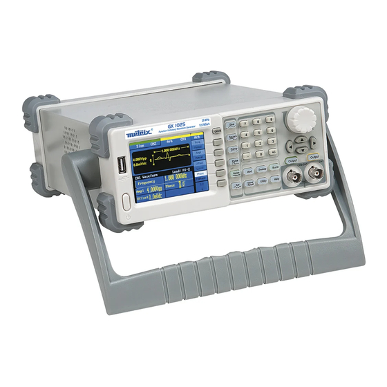 Metrix GX 1025 User Manual