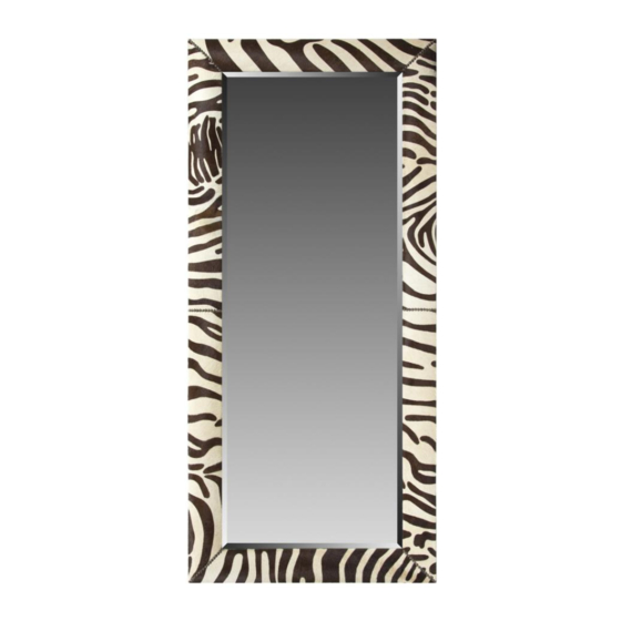Williams-Sonoma Hide Mirror Zebra Floor Assembly Instructions