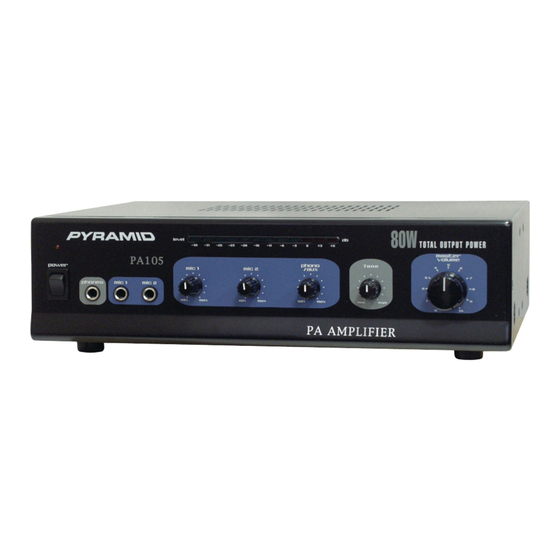 Pyramid PA105 User Manual