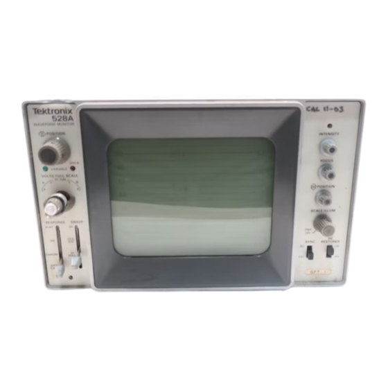 Tektronix 528A Instruction Manual