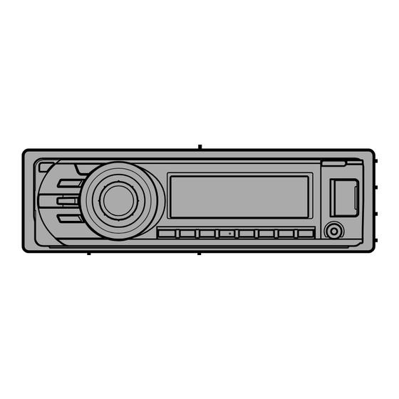 Sony CDX-GT700HD - Fd 8g Usb 1wire Installation/Connections
