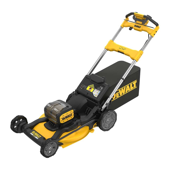 User Manuals: DeWalt XR DCMWSP156 Cordless Lawn Mower