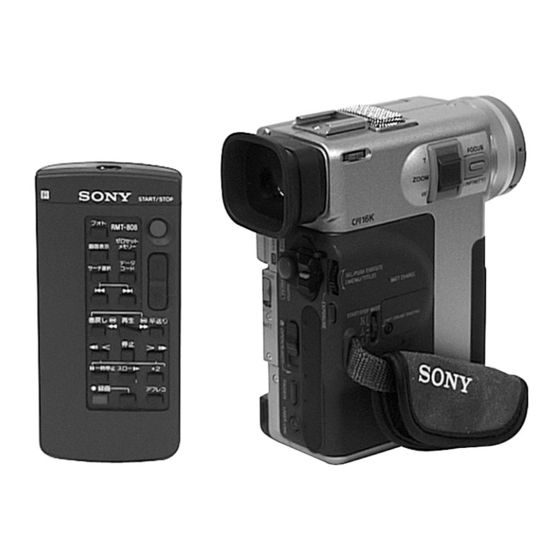 Sony DCR-PC10 Service Manual