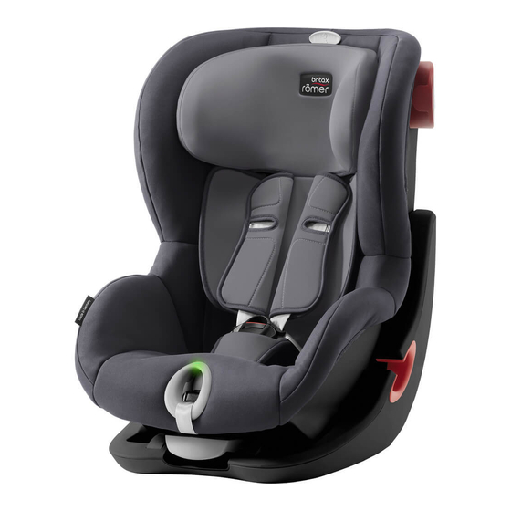 Britax King User Instructions