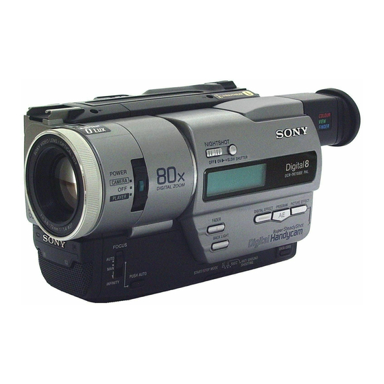 Sony Handycam DCR-TR7000E Operating Instructions Manual