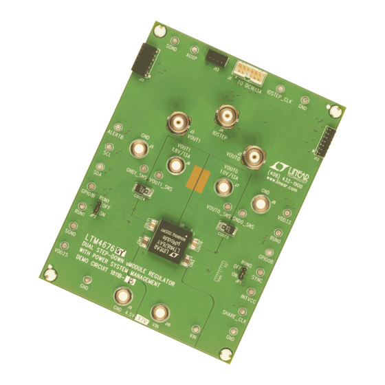 Linear Technology Analog Devices LTM4676A Demo Manual