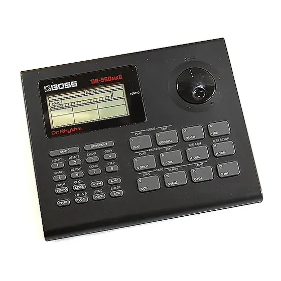 Boss Dr. Rhytm DR-550 MK II Service Notes