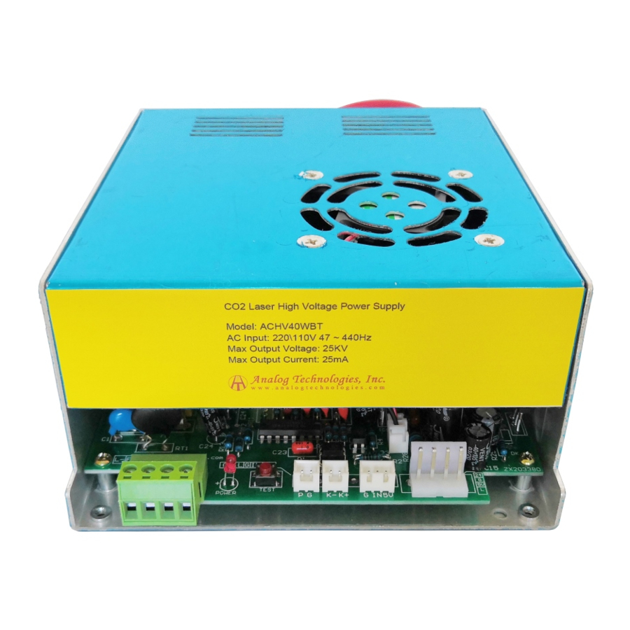 Analog Technologies AHVAC40WBT Manual