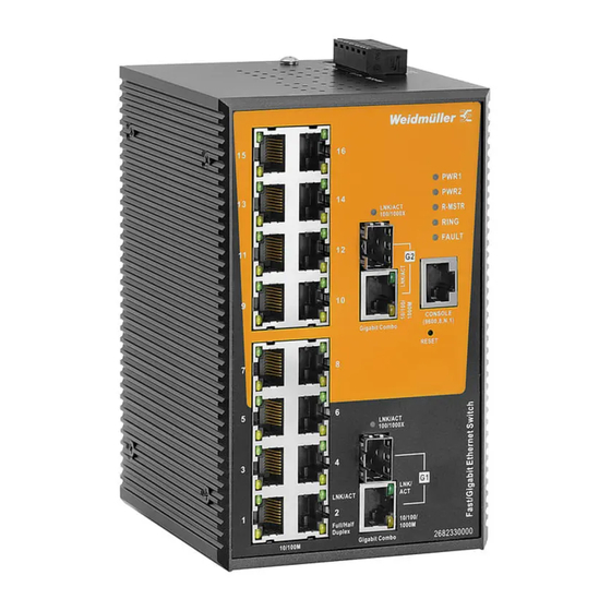 Weidmüller IE-SW-AL18M-16TX-2GC Hardware Installation Manual