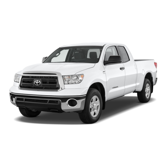 Toyota TUNDRA 2010 Quick Reference Manual