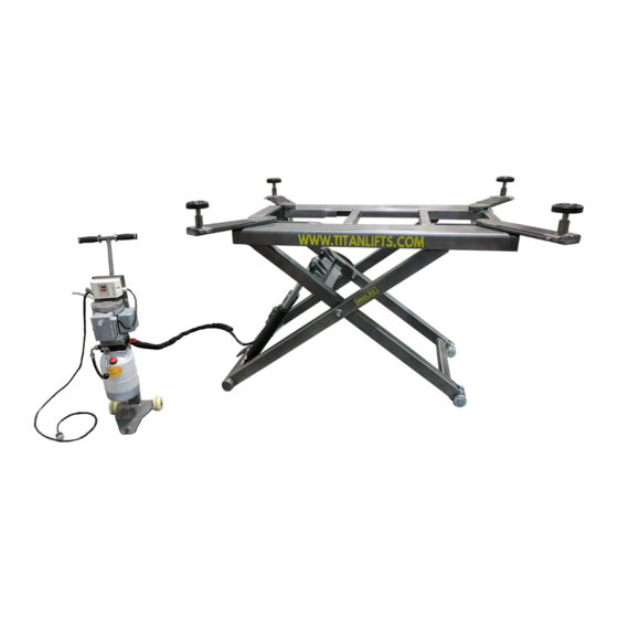 User Manuals: Titan Lifts SL-6600 Scissor Lift