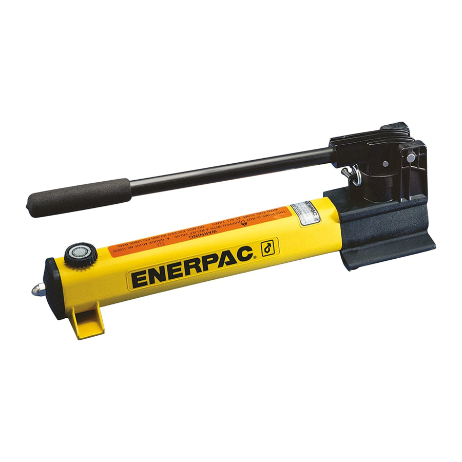 ENERPAC P SERIES INSTRUCTION SHEET Pdf Download | ManualsLib