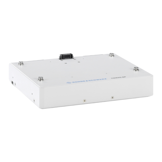 Rohde & Schwarz TSMA6-BP Getting Started
