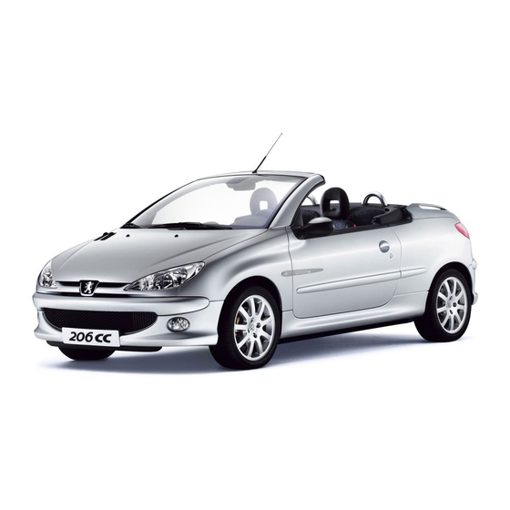 PEUGEOT 206CC Handbook