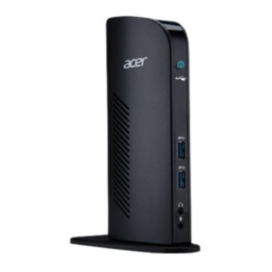 Acer Universal USB 3.0 Docking Station Manuals