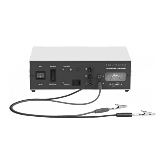 SCHEU IP-120 Operation Manual
