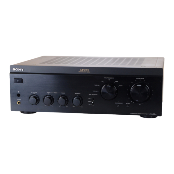 Sony TA-FA30ES Operating Instructions Manual