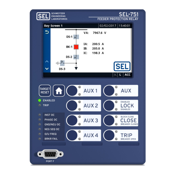 Schweitzer Engineering SEL-751 Manual