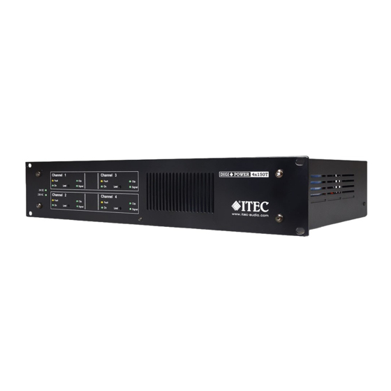 Itec DigiPower 4x150T/02 Manual