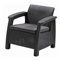 Keter CORFU ARMCHAIR Assembly Instructions Manual
