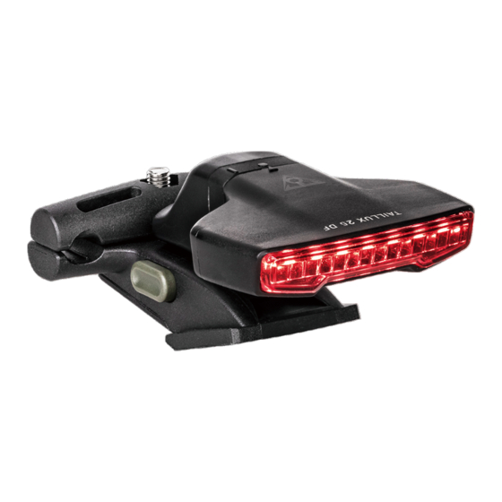 Topeak TAILLUX 25 DF Quick Start Manual