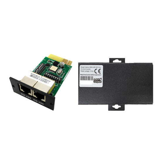 MPP Solar RS485 Quick Manual