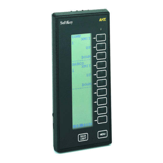 AMX SoftKey TX-SK+ Instruction Manual