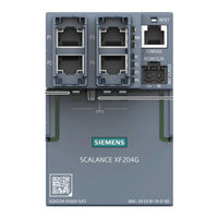 Siemens SIMATIC NET SCALANCE XF-200G Operating Instructions Manual