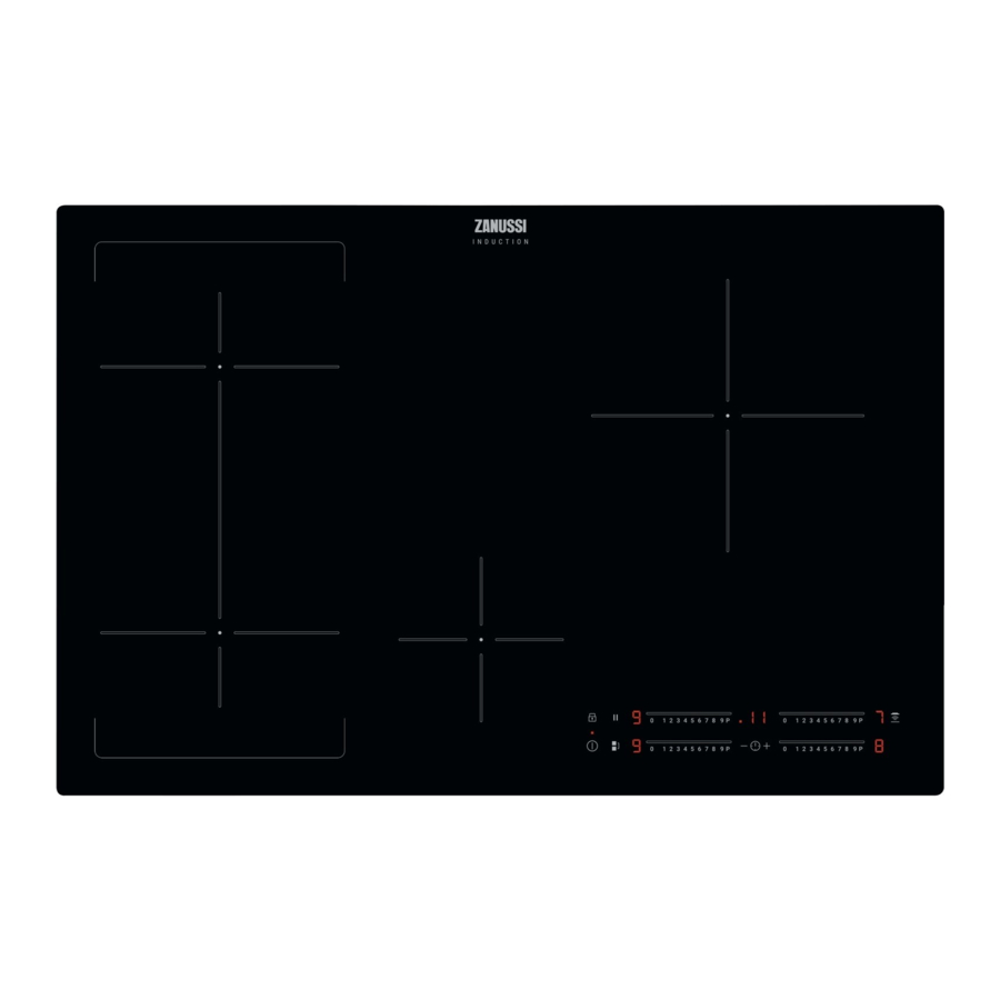 Zanussi ZIFN844K - Induction Hob Manual