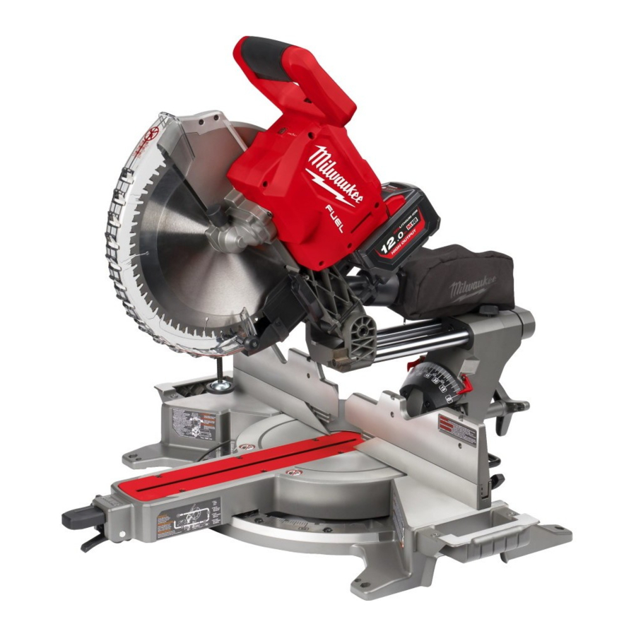 Milwaukee M18 FUEL 2739-20 - SLIDING MITER SAW Manual